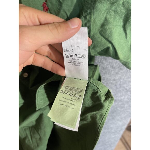 Ralph Lauren Shirt Mens Small Green Classic Fit Short Sleeve Button Down Casual - Picture 8 of 10